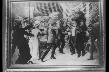 A 1905 artist's rendering of the assassination.