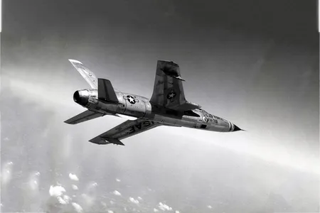 The Mach 2, 25-ton F-105 could create an enormous sonic boom. During the Vietnam War, the fighter-bomber flew dangerous missions and suffered heavy losses.