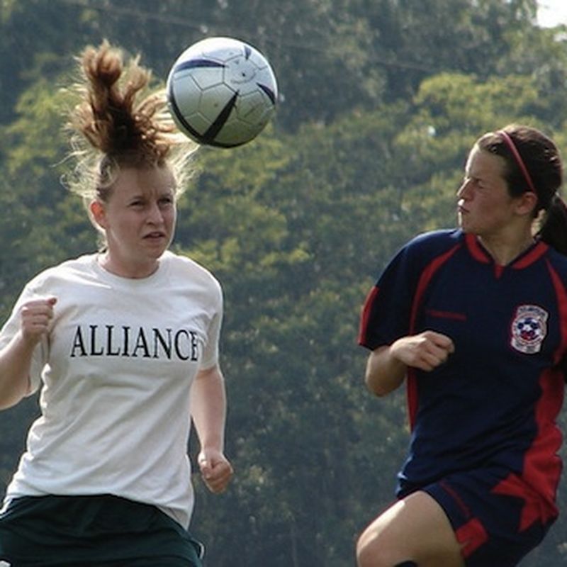 Heading a soccer ball might hurt women's brains more than men's