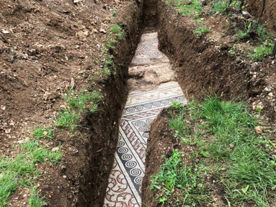 Archaeologists found the well-preserved tiles while conducting excavations at a commune near Verona, Italy.