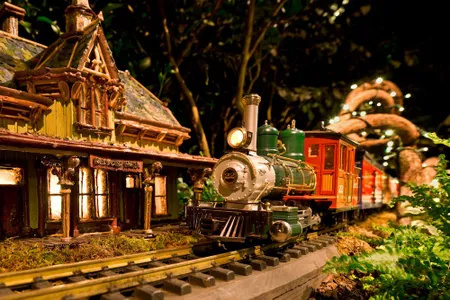 The New York Botanical Garden in New York City is just one of many places across the country to see holiday-themed model train shows. 