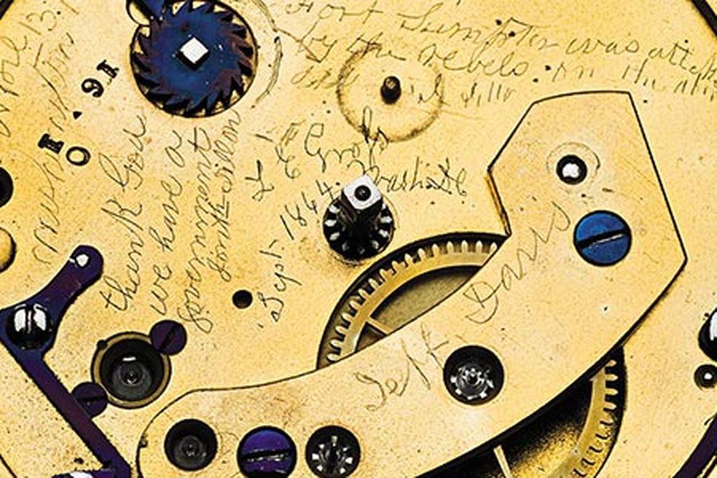 Abraham Lincolns pocket watch with hidden engraving