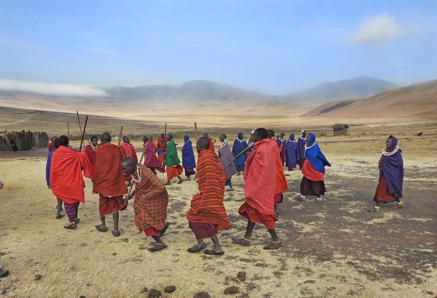 Maasai in traditional garments. Credit: Smithsonian Journeys Expert Kirt Kempter
