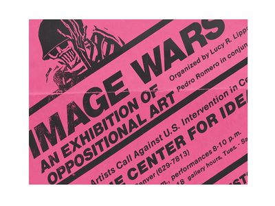 The Center for Idea Art. Flyer for Image Wars: an Exhibition of Oppositional Art, 15 May – 18 June 1984. Juan Sánchez papers, 1972-2010. Archives of American Art, Smithsonian Institution.