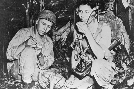 Navajo Code Talkers during World War II.