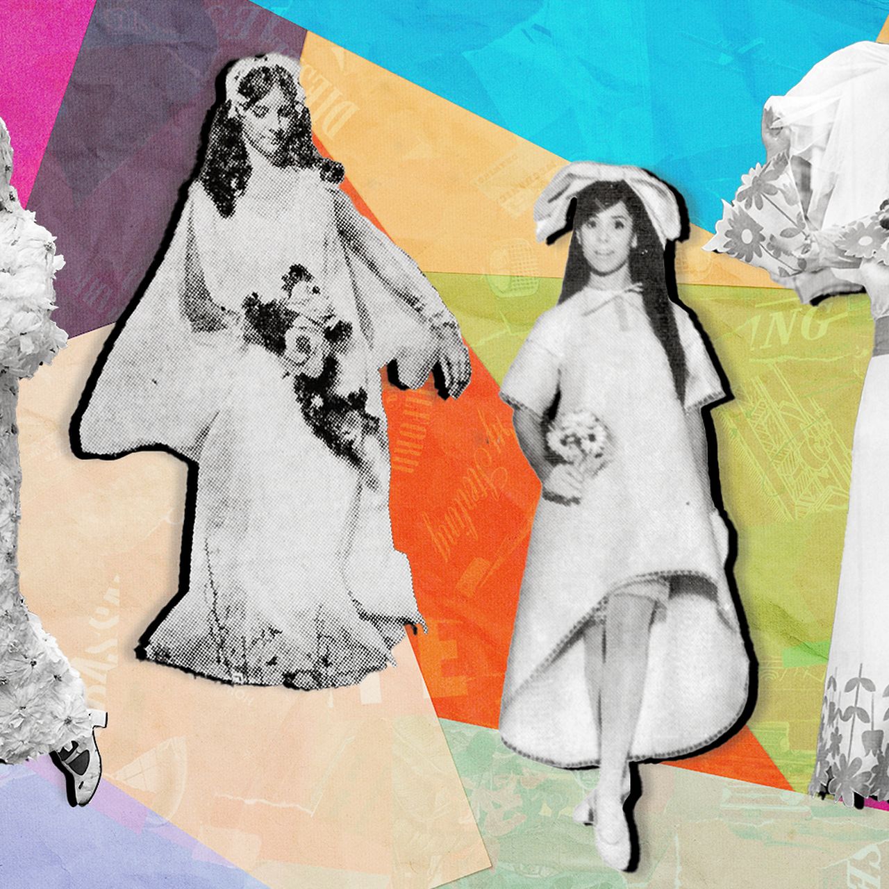 Would You Wear a Wedding Dress Made of Disposable Paper? These 1960s Brides  Donned Them to Save Moneyand Make a Daring Fashion Statement