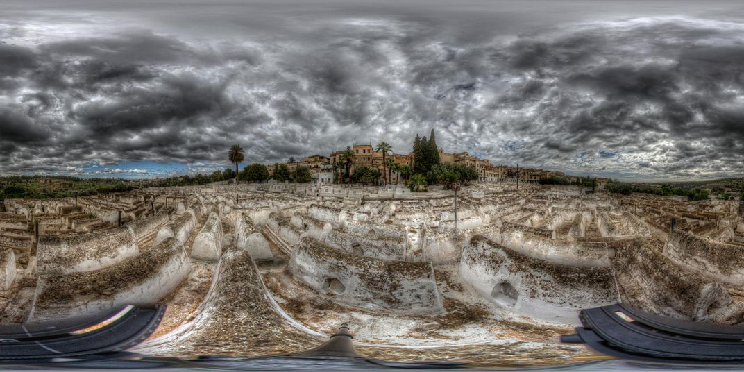 The Fez Jewish cemetery aerial 