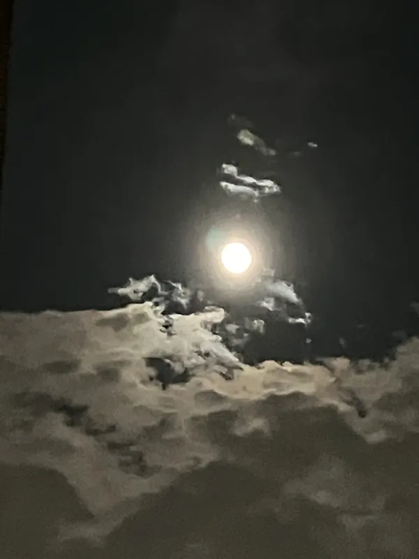 The Moon Atop Clouds.  Apple iPhone SE (3rd Generation) thumbnail