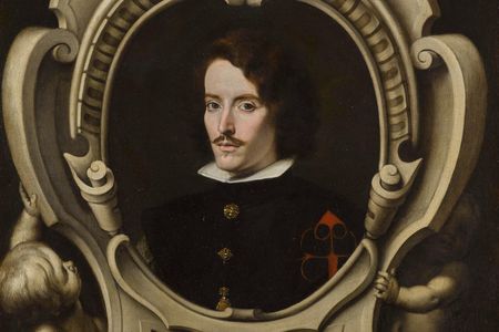 Portrait of Don Diego Ortiz de Zúñiga by Bartolomé Esteban Murillo. Oil on canvas, in a carved and gilt wood frame.