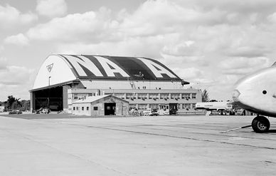 Fifty years ago, an aircraft hangar at Ohio's Lewis Research Center (now Glenn) changed markings, from NACA to NASA.  But aeronautical research continues at NASA centers to this day.