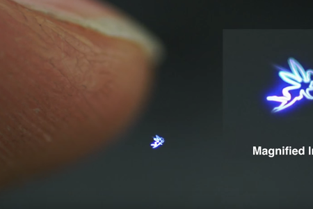 Screenshot from "Fairy Lights in Femtoseconds: Tangible Holographic Plasma (SIGGRAPH)"