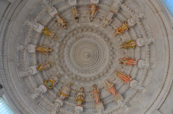 The ceiling of a temple in India. thumbnail