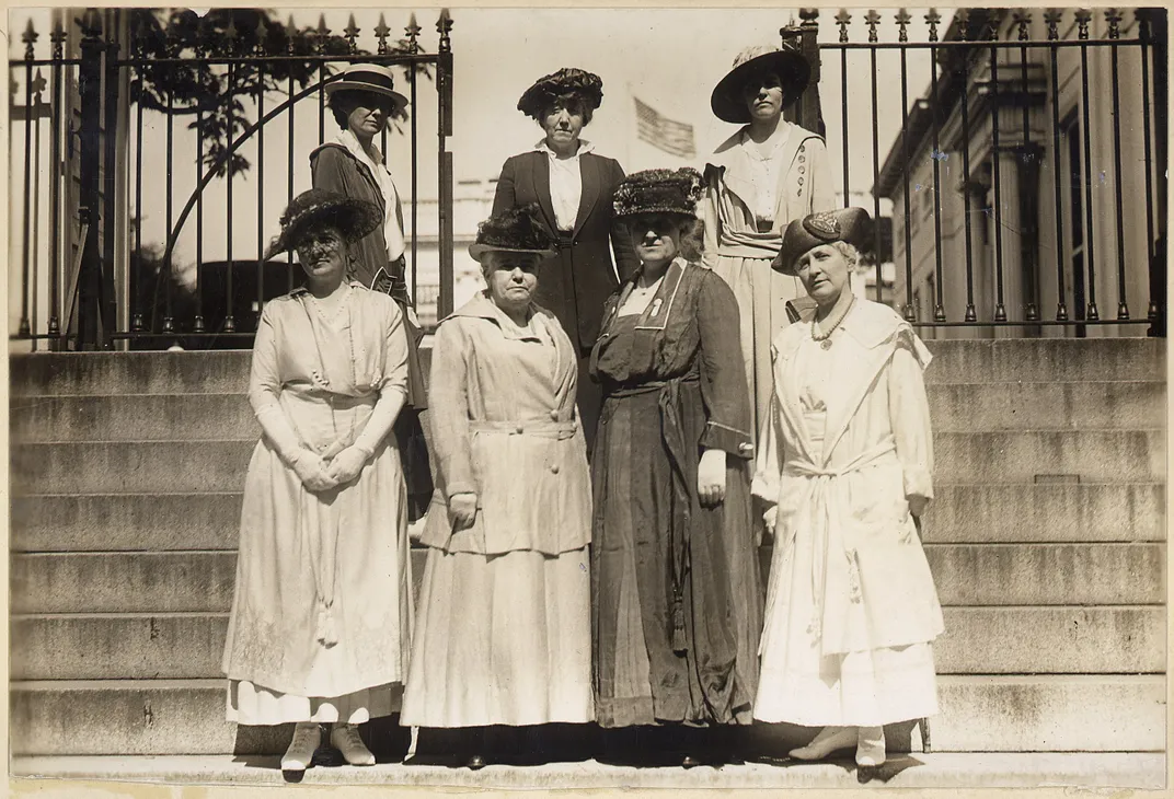 Delegation of officers from the National American Woman Suffrage Association
