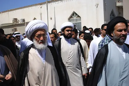 Clerics take part in a protest against innocence of Muslims, an anti-Islamic film