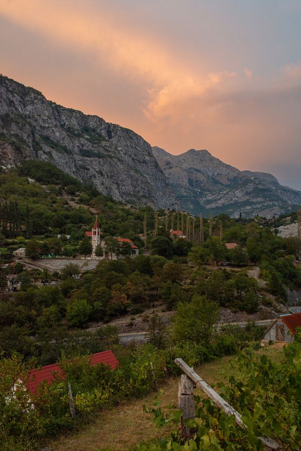 Fire over the Albanian Alps thumbnail