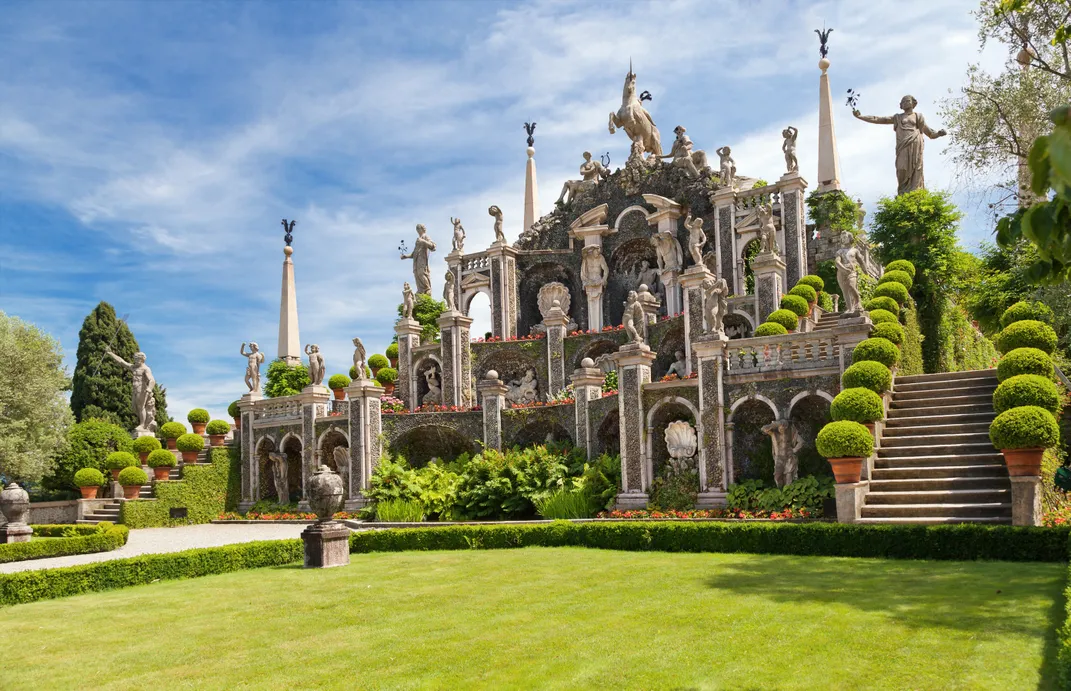 The splendid gardens on Isola Bella, Lake Maggiore