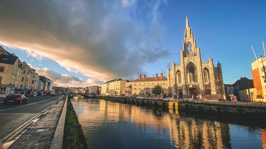 Holy Trinity Church and the River Lee, Cork