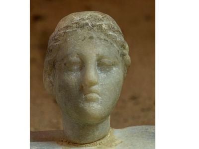 Experts debate whether this bust depicts Cleopatra.&nbsp;