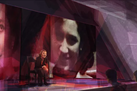 A rendering of the Survivor Stories theatre.