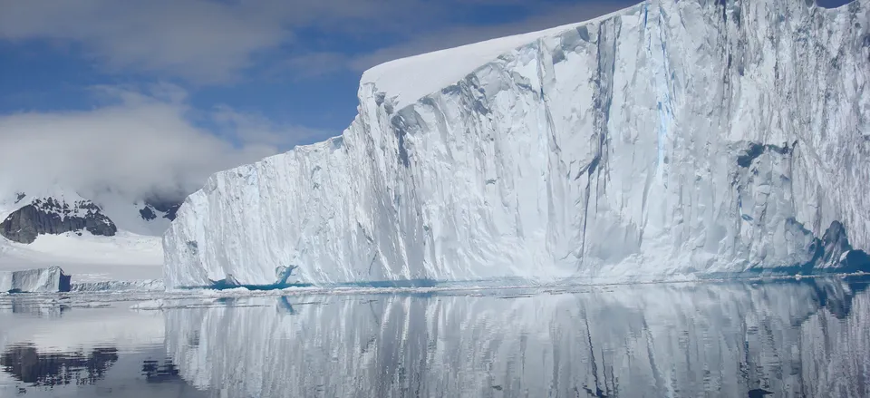  Reflection of an iceberg, Antarctica. Credit: Brenda Morris