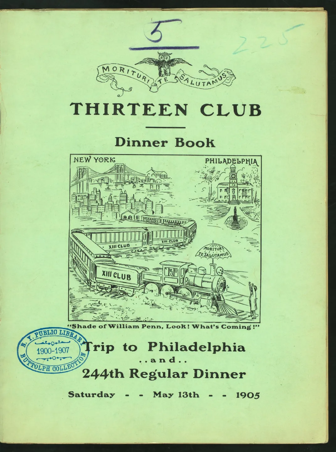 Flyer for the Thirteen Club