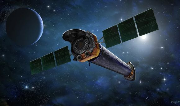 Artistic rendering of the Chandra x-ray telescope
