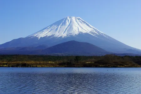 &nbsp;Mount Fuji from Lake Shōji