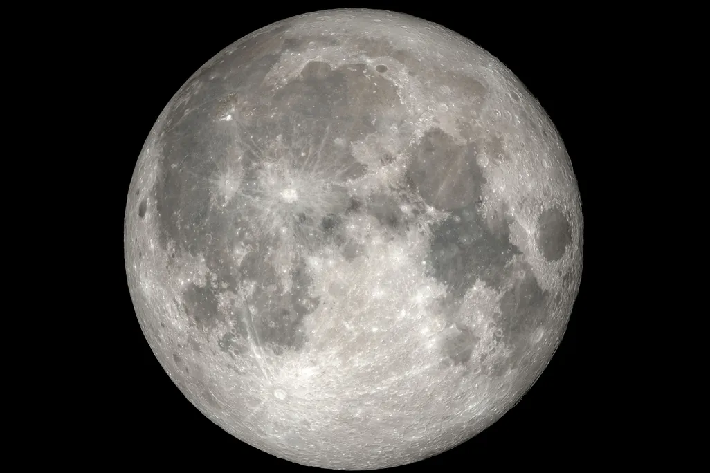 A photo of the moon 