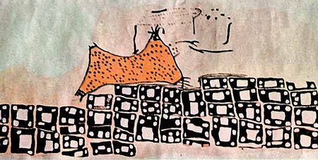 Rendering of map by artist John Swogger. 
