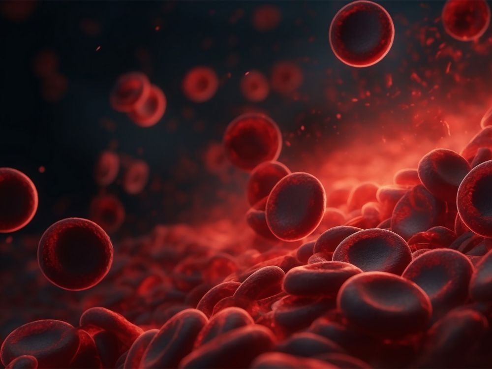 Blood Cells Flowing