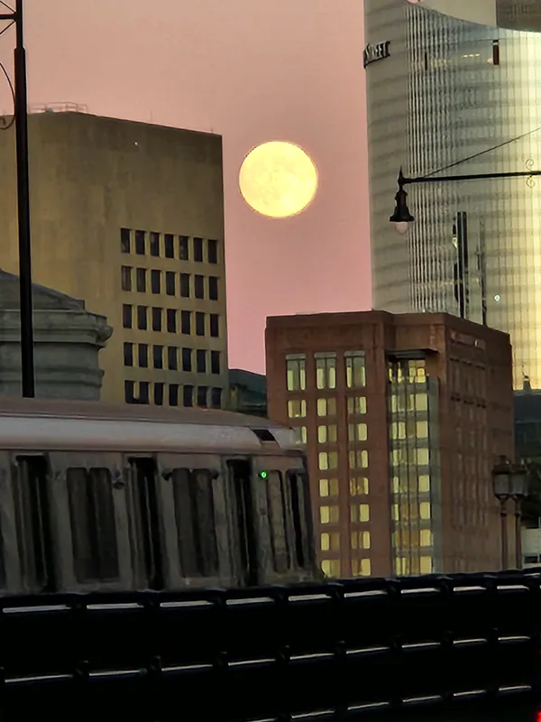 Moonrise over the Charles River thumbnail