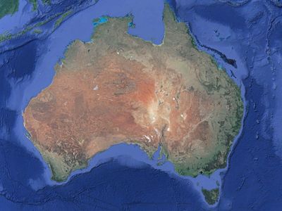 A fifth of Australia is desert.