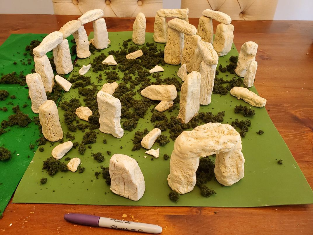 Clay stonehenge