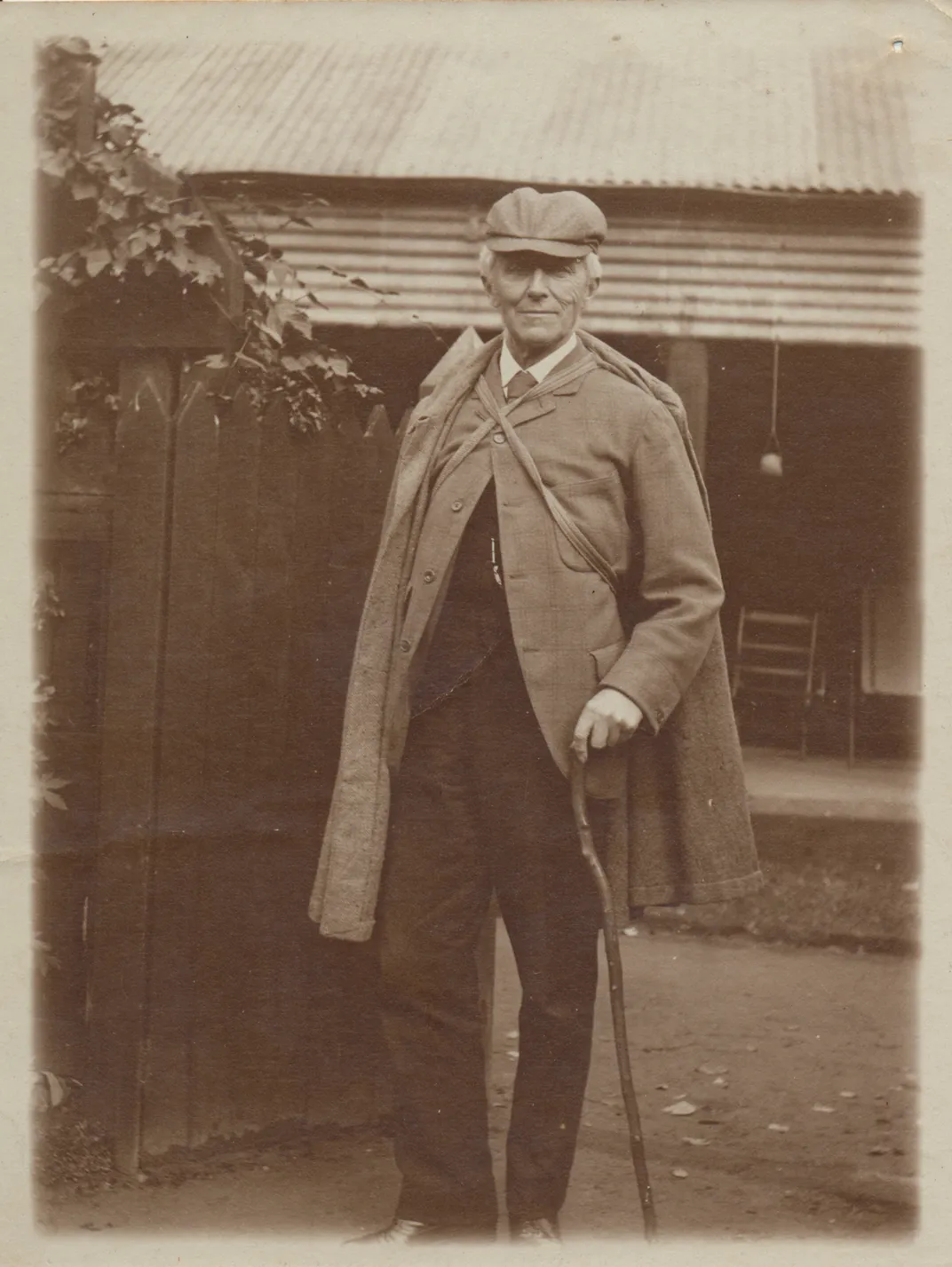 Joseph Bell in a deerstalker cap