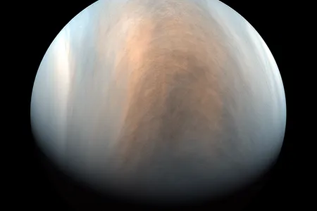 False-color image of Venus taken by Japan's Akatsuki spacecraft in 2018. Is there life in those clouds?