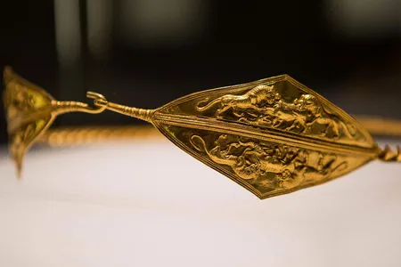 A fifth century B.C.E. diadem, or headband, from Colchis, in the southern Caucasus.