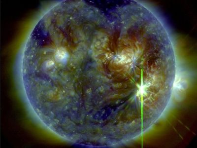 X9 solar flare emitted by the sun