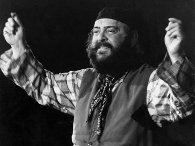 Zero Mostel in the original Broadway production of Fiddler on the Roof. 