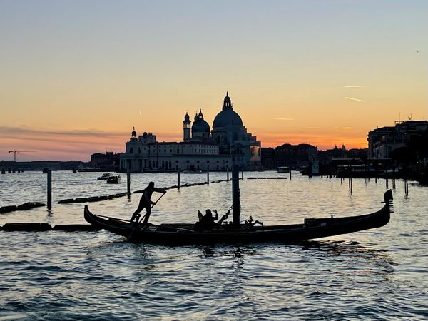 Gondola at Sunset in Venice, Italy thumbnail
