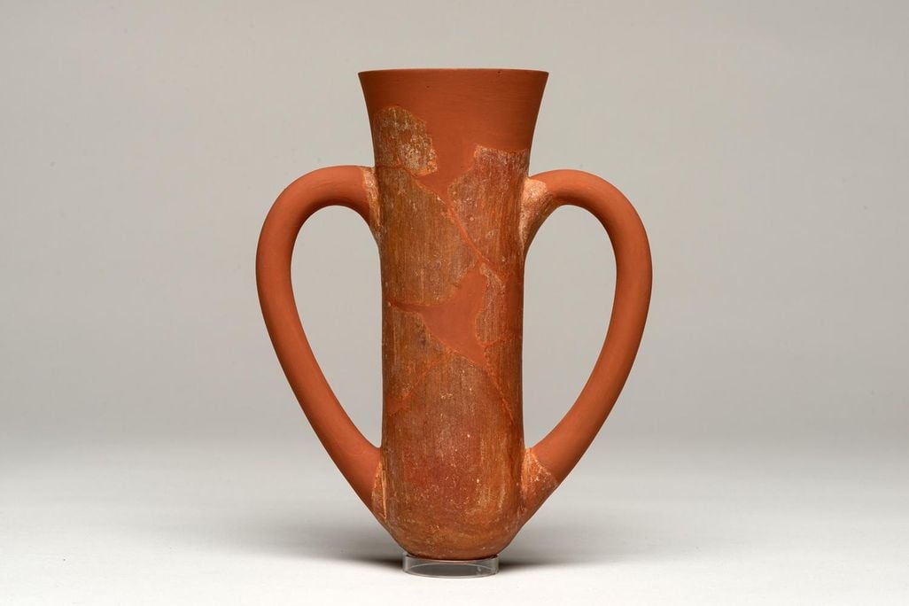 A depas goblet excavated from the ruins of Troy by Heinrich Schliemann in the 1870s