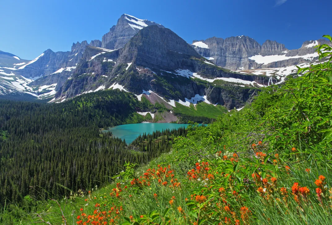 Landscape of Glacier National Park
