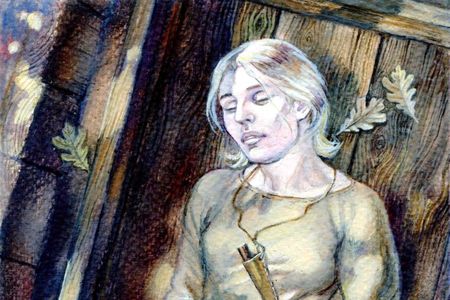 Artist's reconstruction of the Langeland grave.