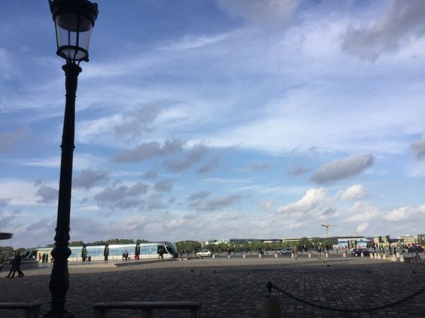 Cloudy and blue sky in Paris. thumbnail