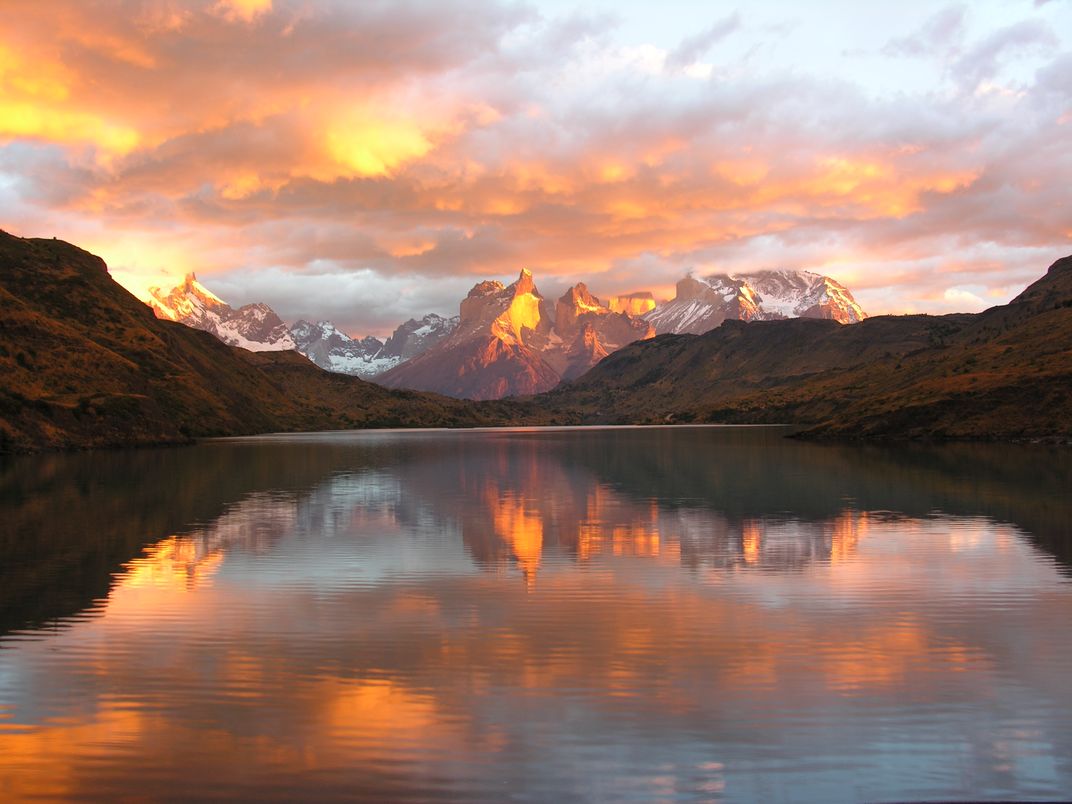 Sunrise in Torres del Paine National Park, Chile