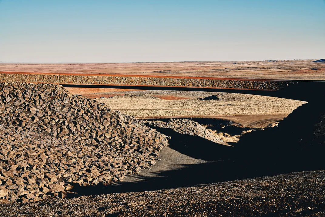 The Painted Desert Bridge is designed to appear as a natural extension of the landscape.