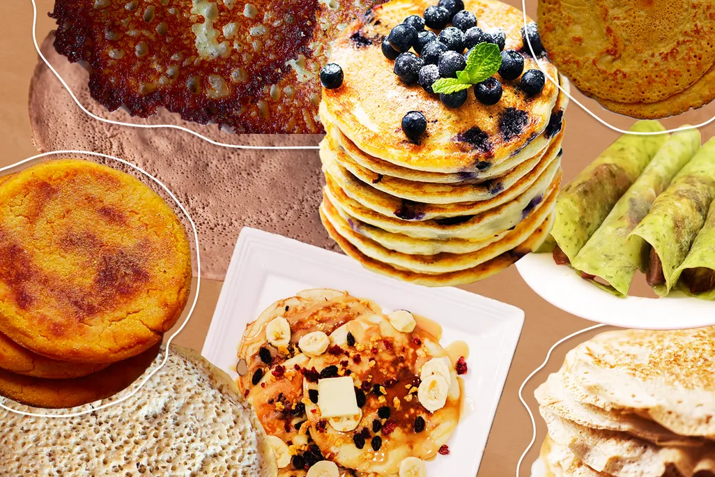 Illustration of pancakes from around the world