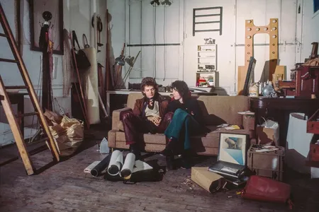 Robert Mapplethorpe and Patti Smith at the Chelsea Hotel