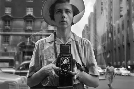 A self-portrait taken in New York by Vivian Maier&nbsp;in 1954