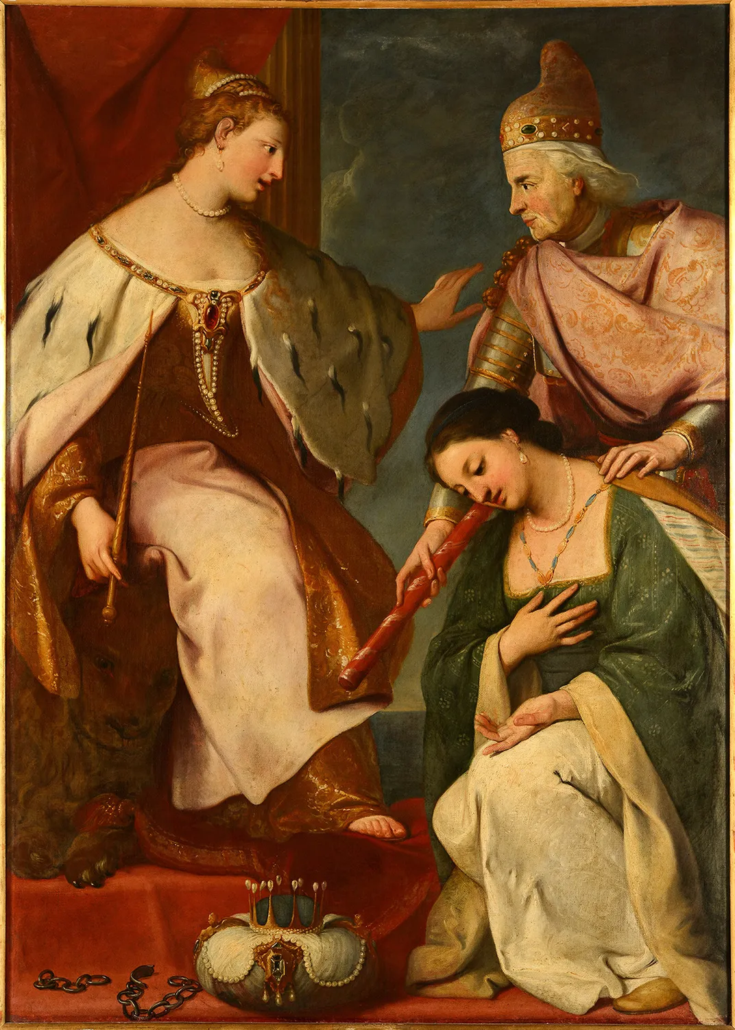 Doge Francesco Morosini Offers Venice the Reconquered Morea