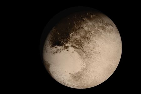 An image of Pluto taken by the New Horizons spacecraft in 2015